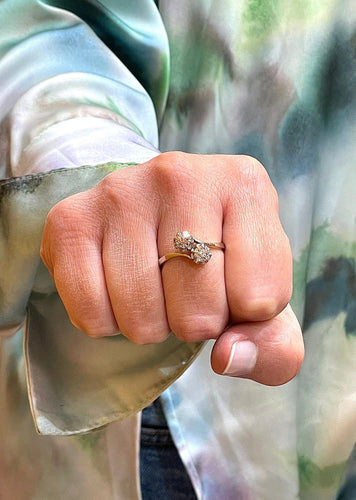 Bague 61 Bague Toi et Moi diamants 58 Facettes