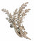 Broche Broche simple ou double, platine, or et diamants 58 Facettes