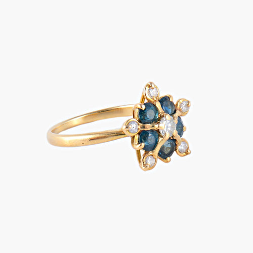 Bague 48 Bague Etoile Saphirs Diamants 58 Facettes
