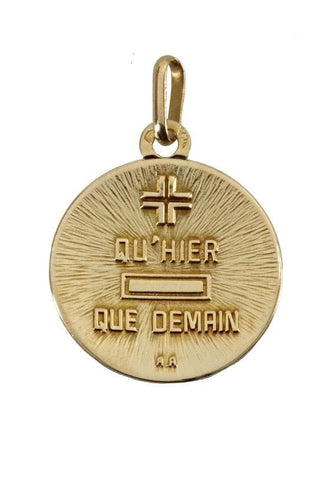 Pendentif MÉDAILLE D'AMOUR SIGNÉE A.AUGIS 58 Facettes 038911