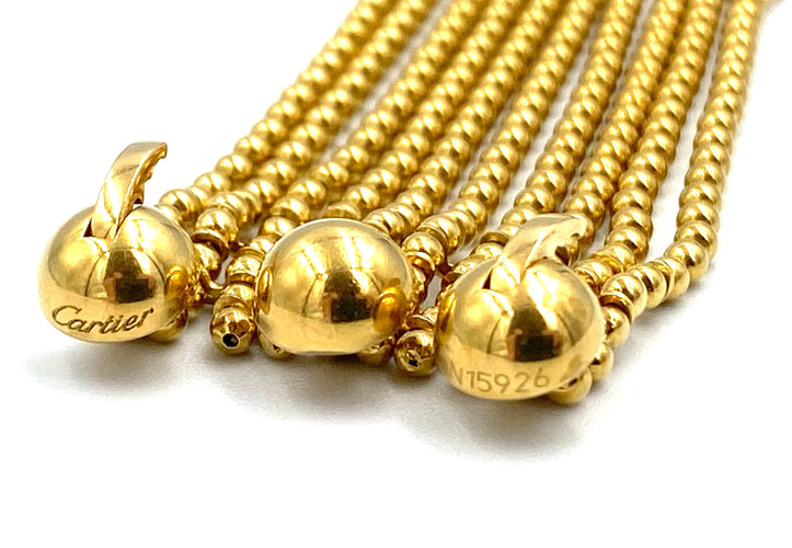 Bracelet Cartier. Bracelet Draperie or jaune 18K 58 Facettes