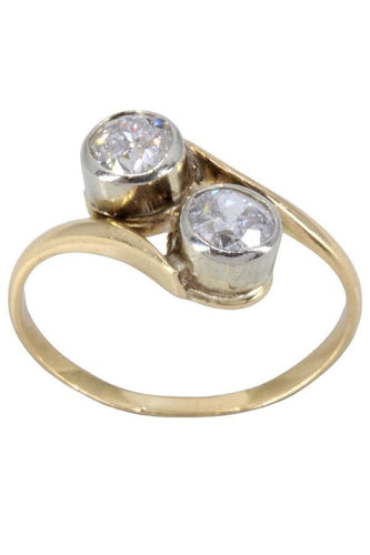 Bague BAGUE TOI ET MOI DIAMANTS 58 Facettes 066461