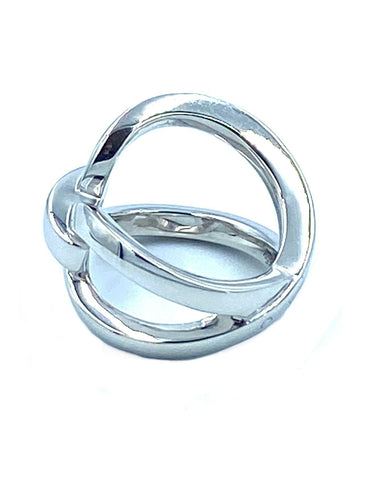 Bague HERMÈS. Bague Ever Chaîne d’ancre argent 58 Facettes
