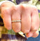 Bague 53 Alliance or jaune et diamants 58 Facettes