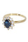 Bague 51 BAGUE MARGUERITE SAPHIR ET DIAMANTS 58 Facettes 061971