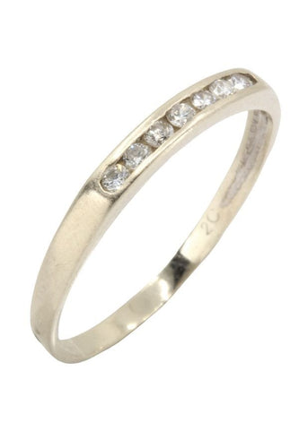 Bague DEMI-ALLIANCE DIAMANTS 58 Facettes 044221