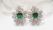 Boucles d'oreilles Boucles d'oreilles émeraudes et diamants 58 Facettes 30089