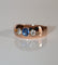 Bague 56 Bague Bandeau Or Rose Saphir Et Diamants 58 Facettes 552