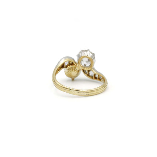 Bague Bague diamants & perle 58 Facettes 230155R