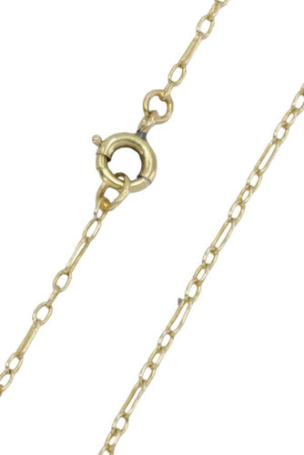 Collier CHAINE ANCIENNE MAILLE FORÇAT ALTERNÉE 58 Facettes 060691
