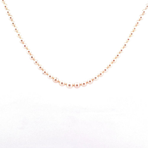 Collier Collier de perles ancien fermoir or et diamants 58 Facettes