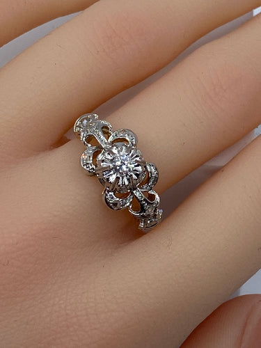 Bague Bague jonc rubanné diamants 58 Facettes
