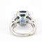 Bague 50 Bague Saphir Ceylan Diamants Or blanc 58 Facettes 1