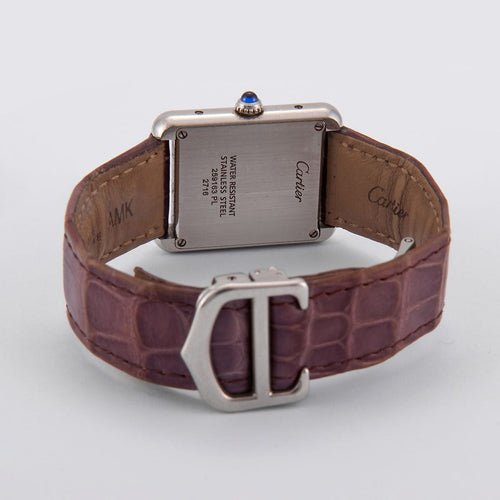 Montre Montre Cartier Tank Solo quartz en acier 58 Facettes