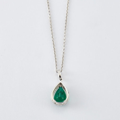 Pendentif Pendentif Emeraude & diamants 58 Facettes FL236