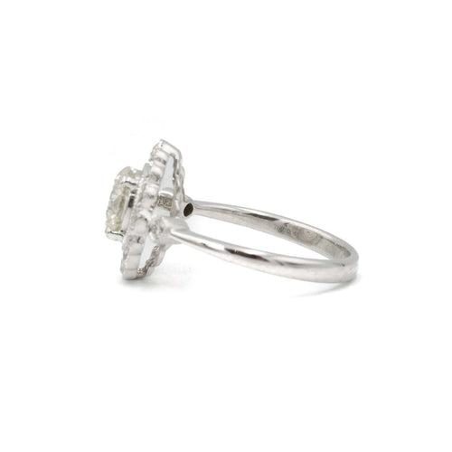 Bague 52 Bague style marguerite Diamant de 1,08 carat 58 Facettes 200205R-220257R