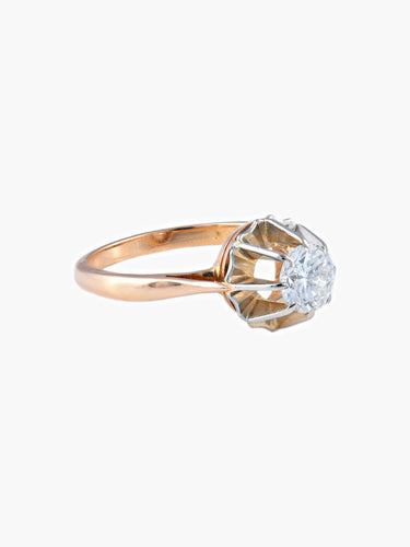Bague 53 Bague solitaire vintage diamant 58 Facettes