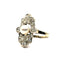 Bague Bague Art Déco diamants et perle fine 58 Facettes 3730