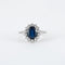 Bague Bague Marguerite Diamants Saphir 58 Facettes