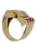 Bague 59 BAGUE TANK RUBIS ET DIAMANTS 58 Facettes 043961