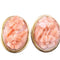 Boucles d'oreilles CLIPS EN OR JAUNE & CORAIL 58 Facettes 066401