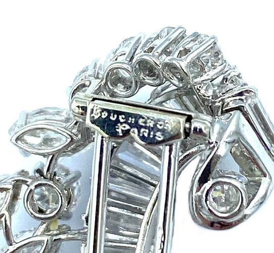 Broche Boucheron. Broche diamants 9ct 58 Facettes