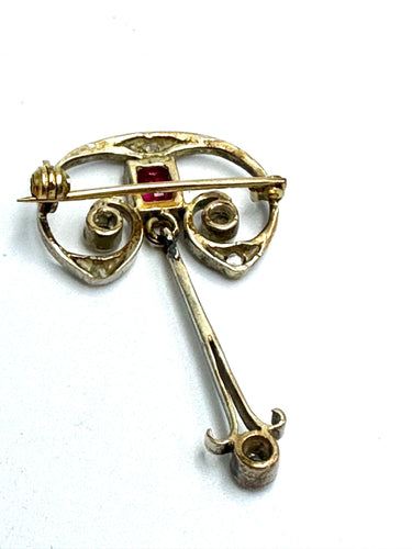 Pendentif Art Nouveau Diamonds Necklace 58 Facettes