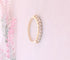 Bague Demi Alliance Diamants 0,45 ct Or Jaune 58 Facettes AA 1486