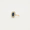 Bague 51 Bague Saphir entourage Diamants 58 Facettes 1932