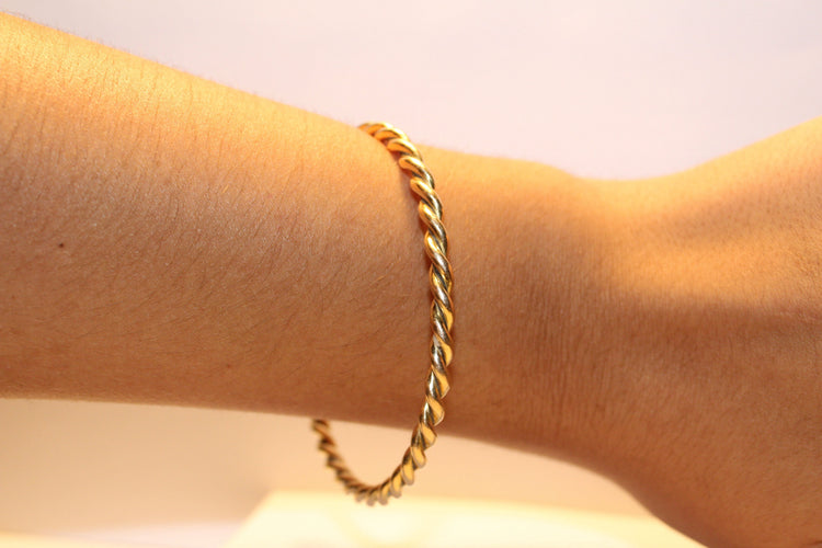 Bracelet Bracelet Jonc torsadé 58 Facettes 11363