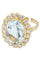 Bague BAGUE MARGUERITE AIGUE MARINE ET DIAMANTS 58 Facettes 048061