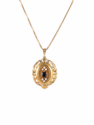 Pendentif PENDENTIF/BROCHE OR JAUNE GRENAT/PERLES 58 Facettes
