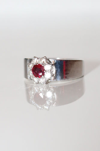 Bague 51 BUCHERER - Bague Marguerite Rubis 58 Facettes 488