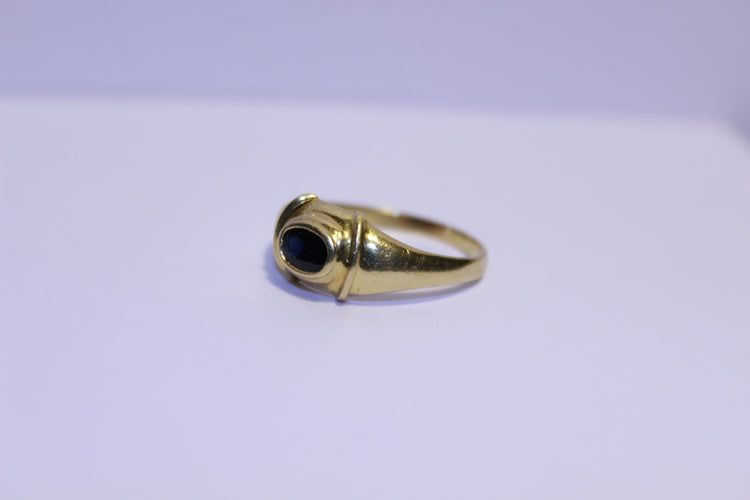 Bague 58 Bague Or jaune Saphir 58 Facettes