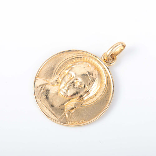 Pendentif Pendentif médaille religieuse Maria or jaune 58 Facettes 2790