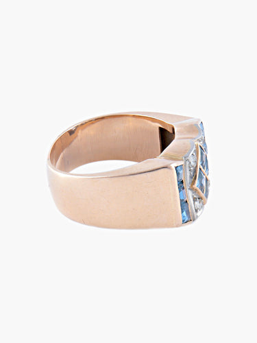 Bague Bague Tank Or Jaune 58 Facettes