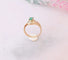 Bague Bague Emeraude Diamants Or jaune 58 Facettes AA 1488