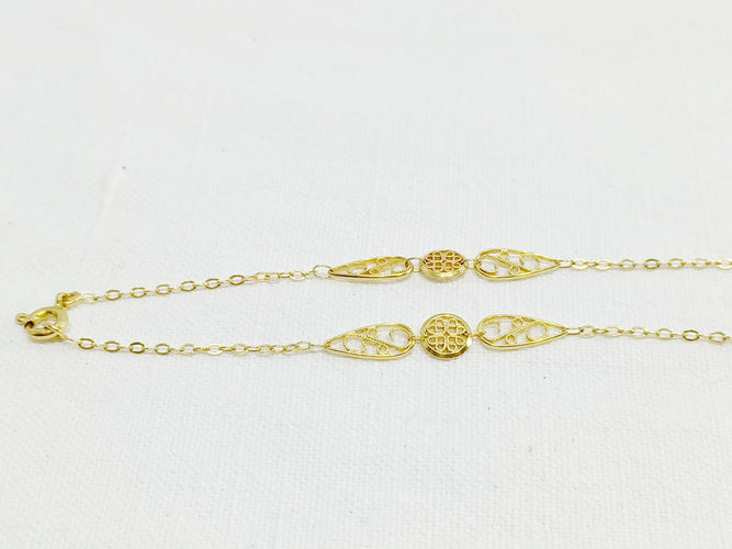 Collier Sautoir Art Nouveau Or Filigrané 58 Facettes 3074/1
