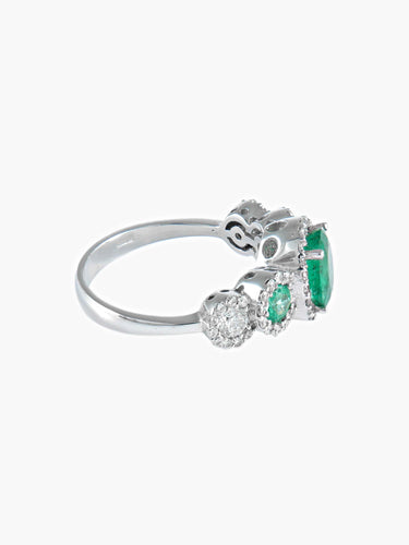 Bague 54 Bague Trilogie Emeraudes 58 Facettes
