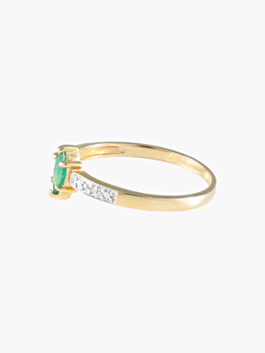 Bague 52 Bague Emeraude Diamants 58 Facettes