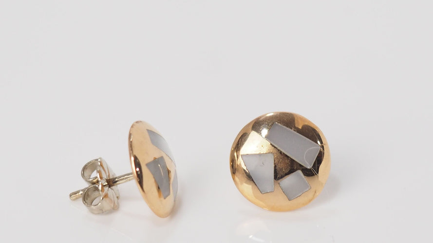 Boucles d'oreilles Boucles d'oreilles Clozeau en or jaune et nacres 58 Facettes