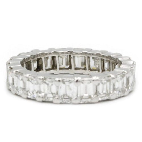 Bague 53 Alliance américaine en platine, diamants 58 Facettes 230031R