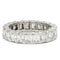 Bague 53 Alliance américaine en platine, diamants 58 Facettes 230031R