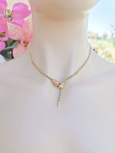 Collier Collier Serpent motifs écailles Or Jaune 58 Facettes AA 1483