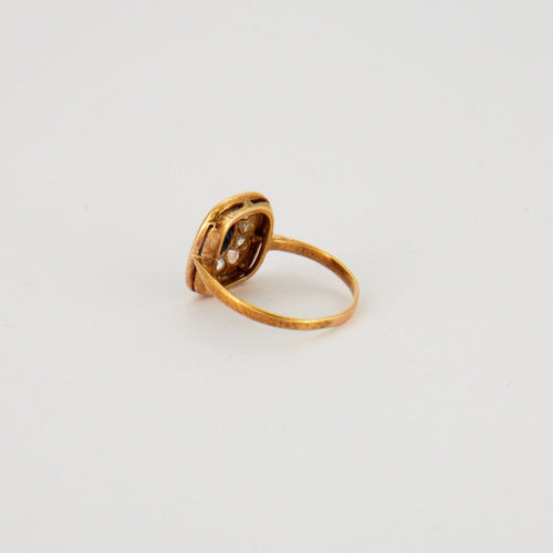 Bague 49 Bague Saphir coussin Diamants 58 Facettes EL2-42