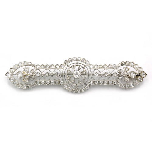 Broche Broche Or Platine Diamants 58 Facettes 240016R