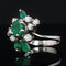 Bague 50 Bague vintage émeraudes et diamants 58 Facettes 16-052-50-1
