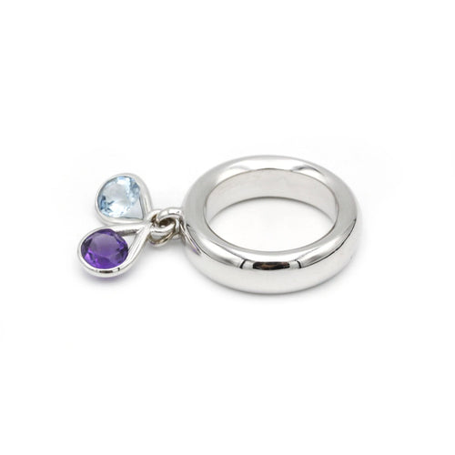 Bague 53 Bague Améthyste et Topaze 58 Facettes 230335R