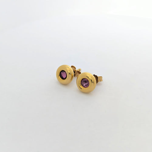 Boucles d'oreilles Boucles d'oreilles or jaune et rubis 58 Facettes 27268