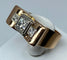 Bague Bague TANK en or jaune & diamants 58 Facettes